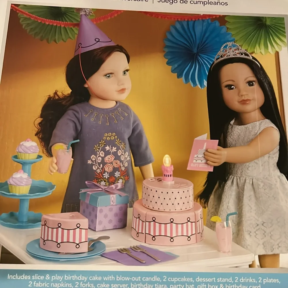 Journey girls 18inch doll Birthday Celebration set NEW
